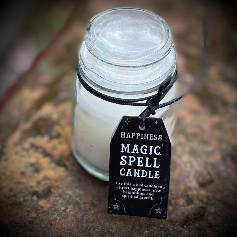 White Sage Happiness Spell Candle Jar