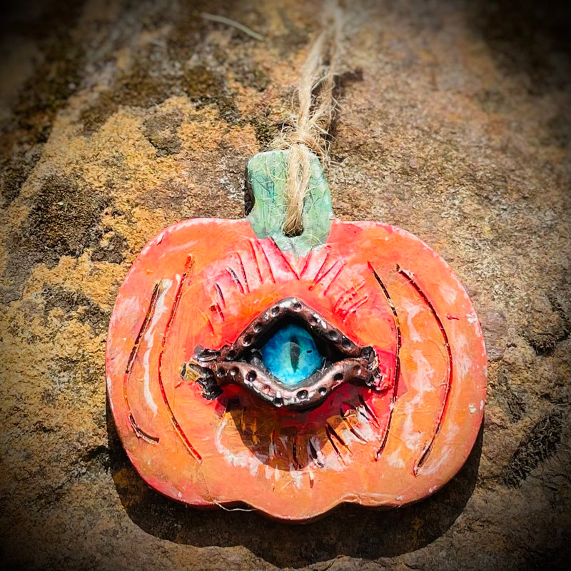 Pumpkin Eye Handmade Halloween Samhain Decoration