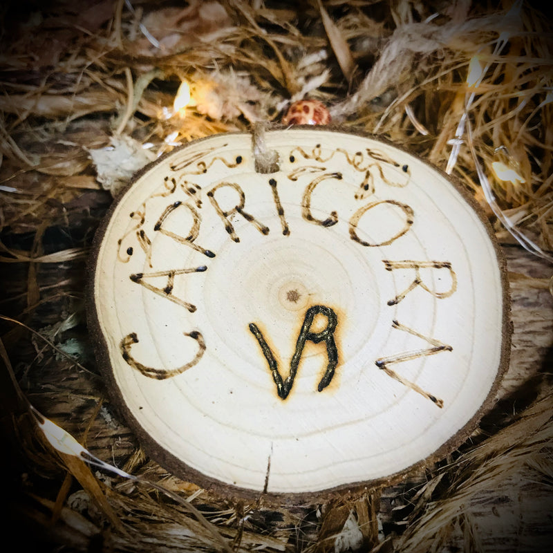 Capricorn Reiki Charged Wooden Plaque