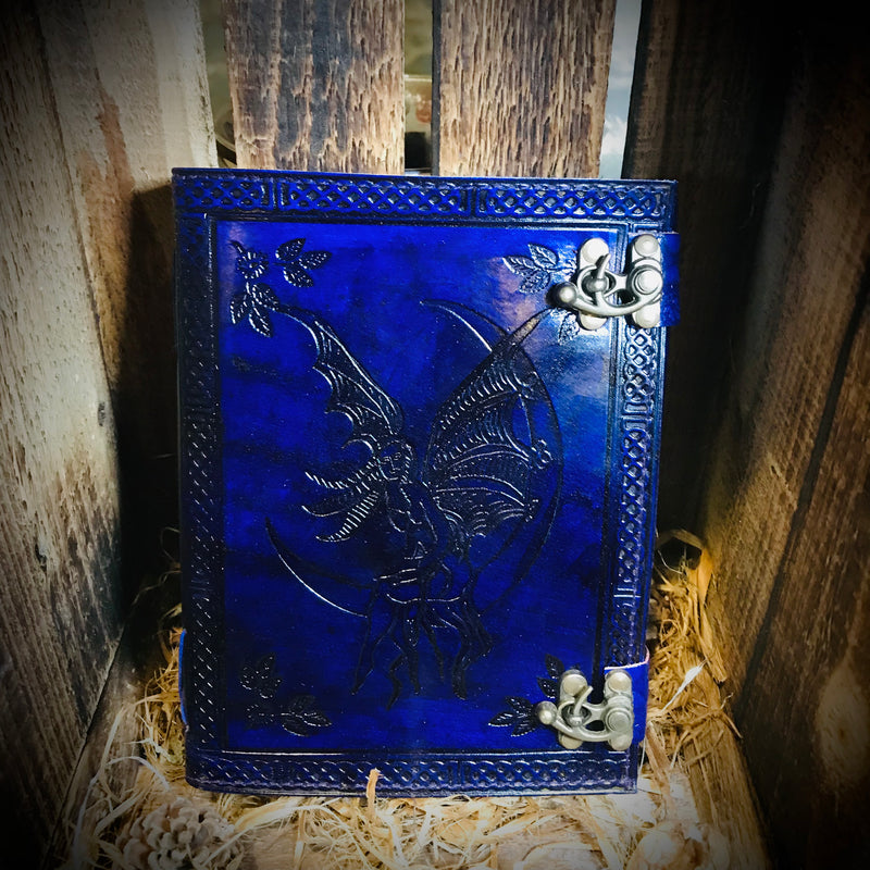 Purple Faery Leather Journal Book Of Shadows