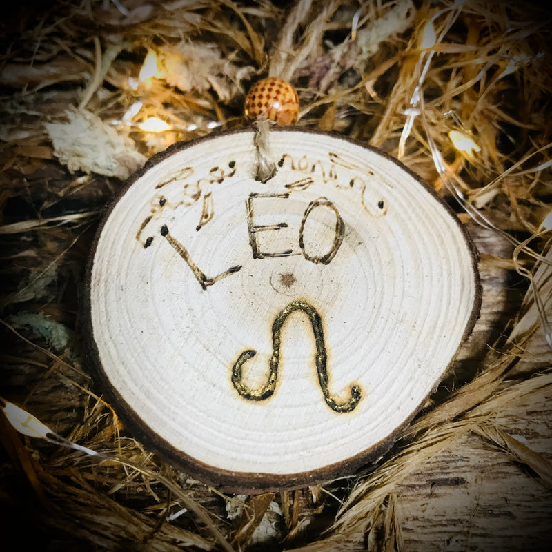 Leo Reiki Charged Wooden Plaque