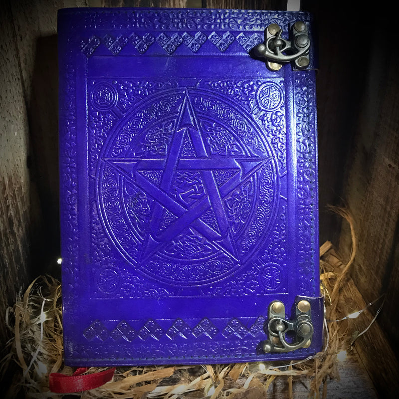 Purple Pentagram Handmade Journal Book Of Shadows